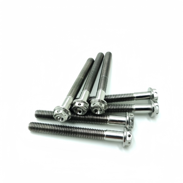 Titanium Hex Flange Bolts With Hole-TB-FB-02-001