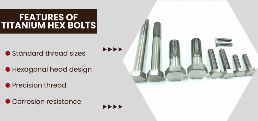 features of titanium hex bolts