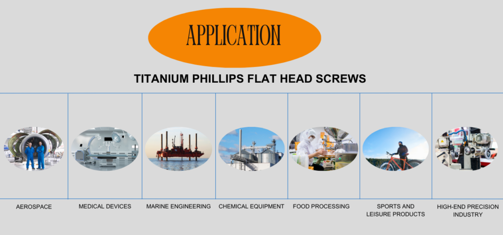 Application of Titanium Phillips Flat Head Screws