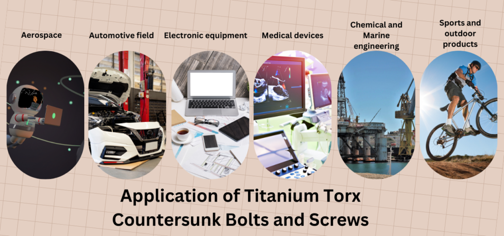 Application of Titanium Torx Countersunk Bolts and Screws