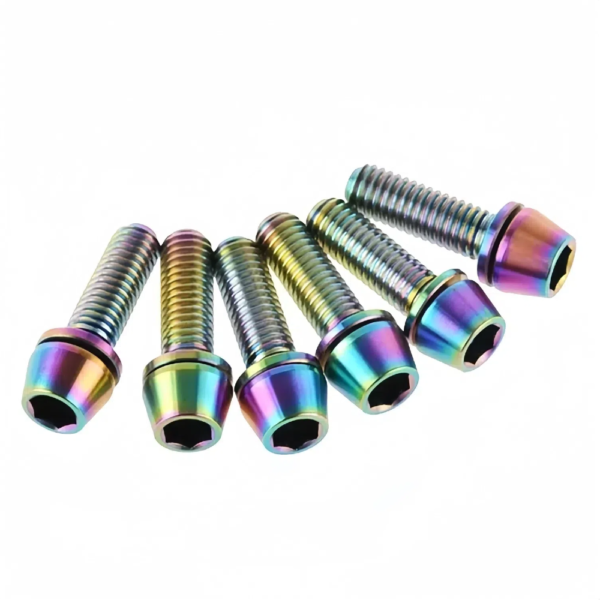 Titanium Tapered Head Socket Cap Bolts With Washer-TB-SH-08-002