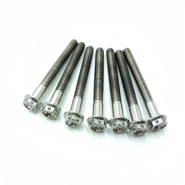 Titanium Hex Flange Bolts With Hole-TB-FB-02-003