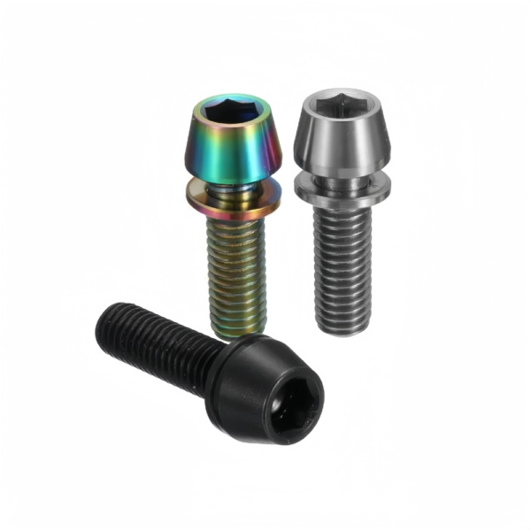 Titanium Tapered Head Socket Cap Bolts With Washer-TB-SH-08-004