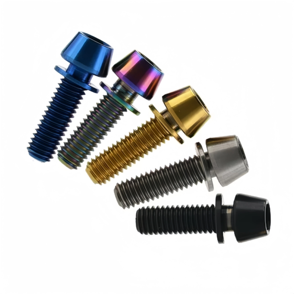 Titanium Tapered Head Socket Cap Bolts With Washer-TB-SH-08-005