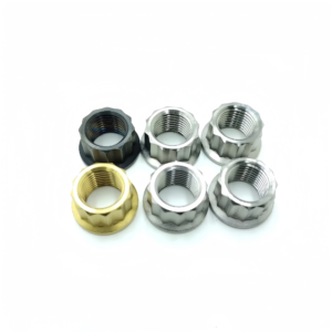 Titanium 12 Piont Flange Sprocket Nuts -TN-07-001