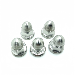 Titanium Flanged Hex Acorn Nuts -TN-03-001