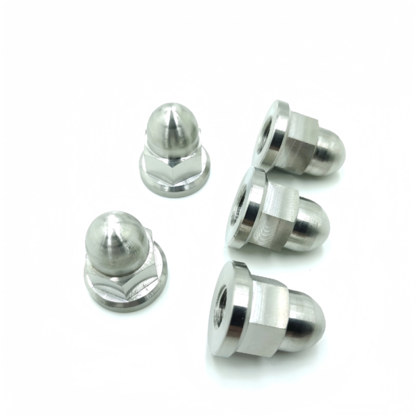 Titanium Flanged Hex Acorn Nuts -TN-03-002