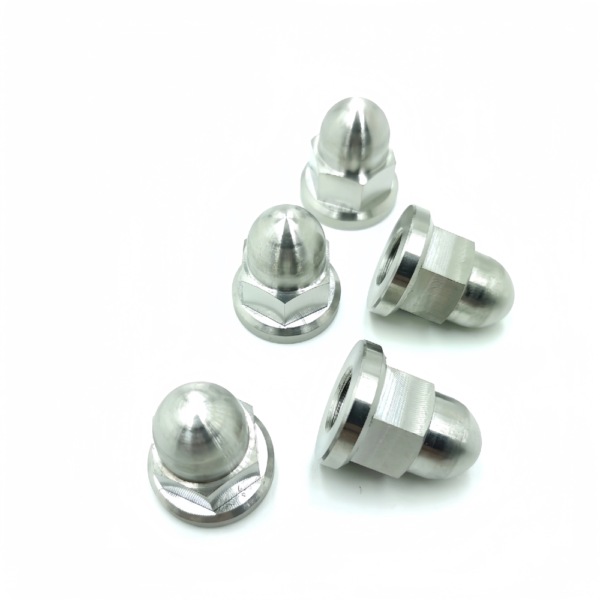 Titanium Flanged Hex Acorn Nuts -TN-03-003