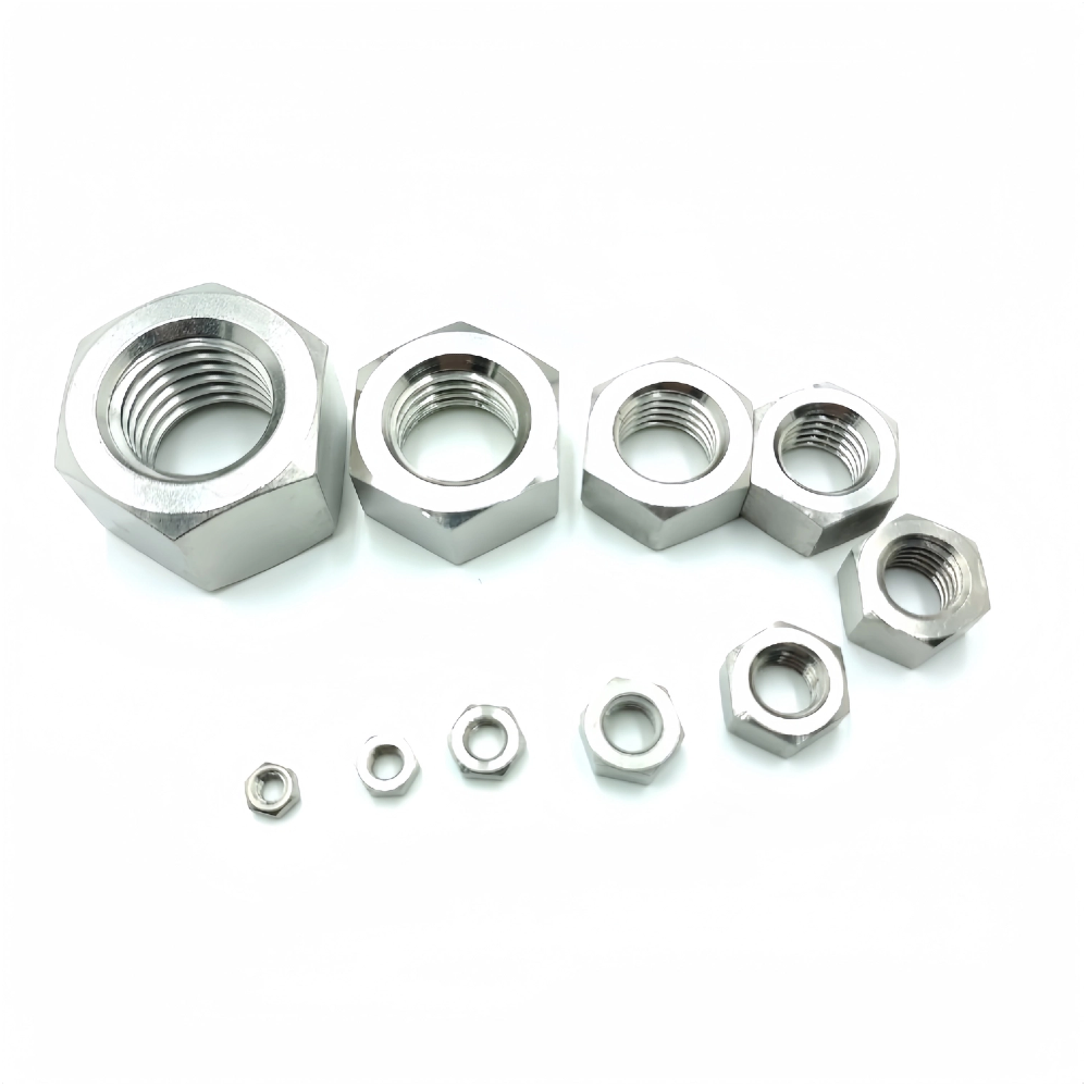 4-Pack M8 Titanium Hex Flange Nuts - Aerospace Grade For Motorcycle Bike Boat