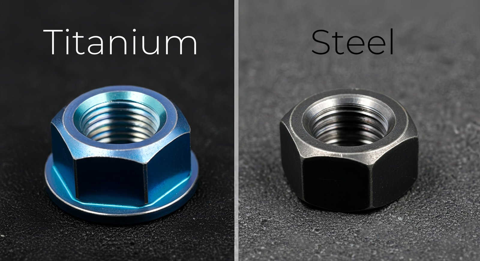 titanium nuts and steel nuts 1