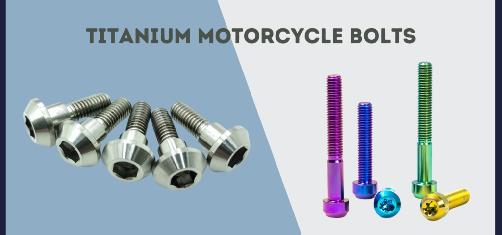 Titanium motorcycle bolts