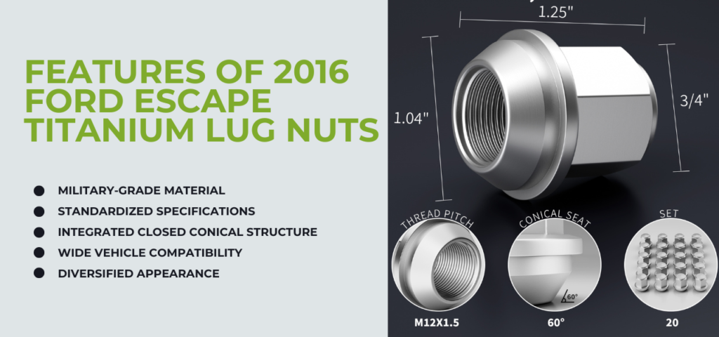 Features of Ford Titanium Lug Nuts